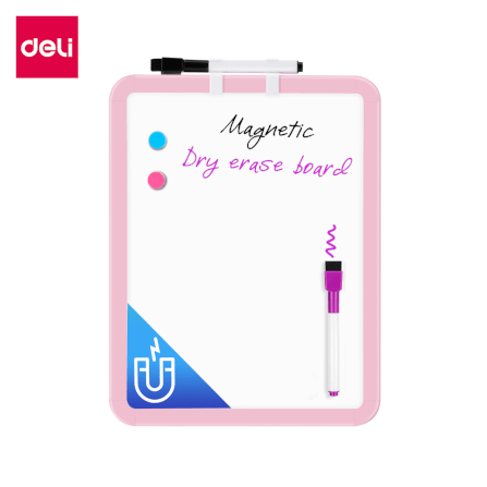 กระดานไวท์บอร์ดเด็ก Deli VS008D-PK-01 ขนาด 21 x 28 cm_0